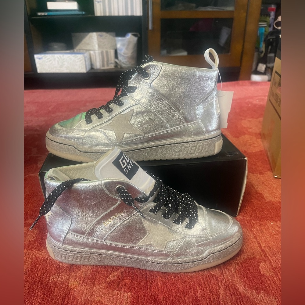 Golden goose high top  men's  noha silver Limited Edition size 39 Men’s.